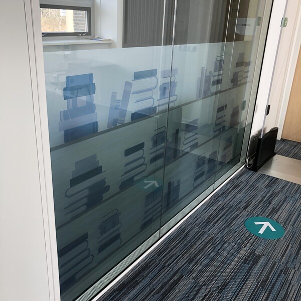 Privacy folie met print 1