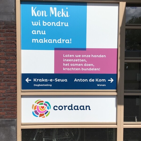 raamfolie in huisstijl